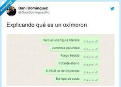 Enlace a Ejemplos de oxímoron, por @DaniDominguezRo