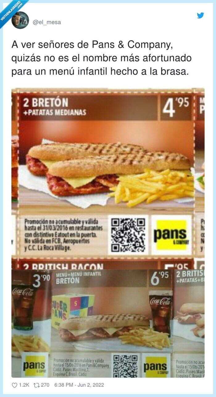 bretón,menu,infantil,niño,pans & company