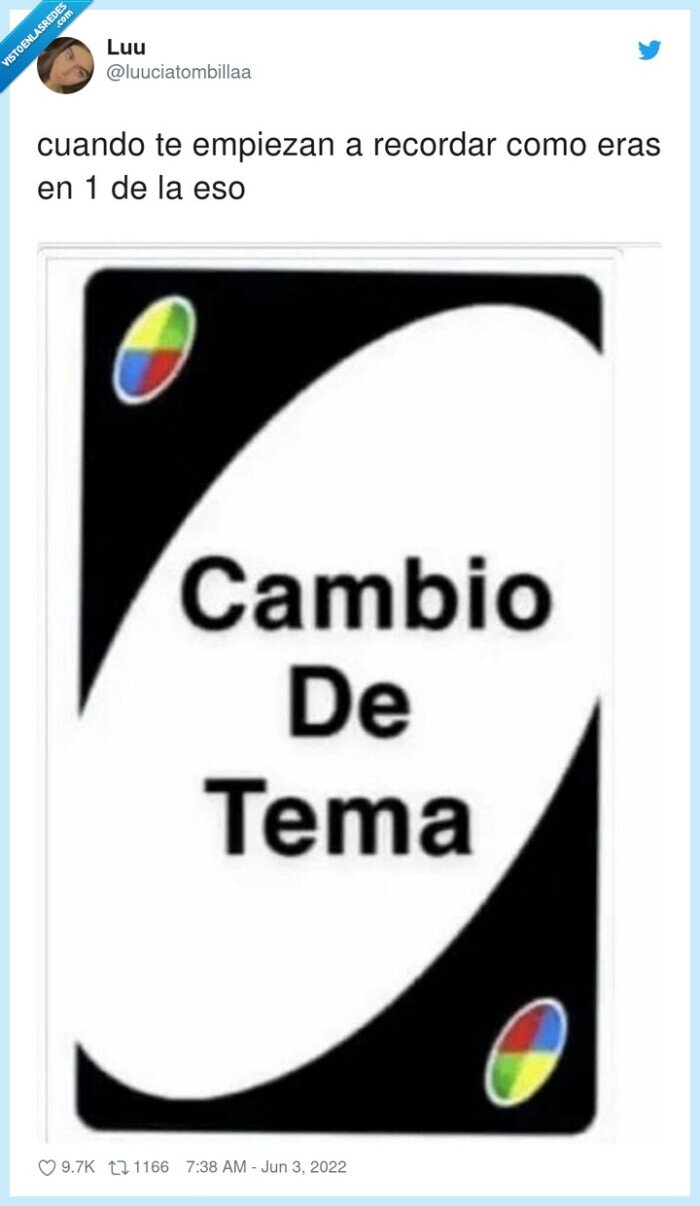 uno,carta,recordar,cambio de tema