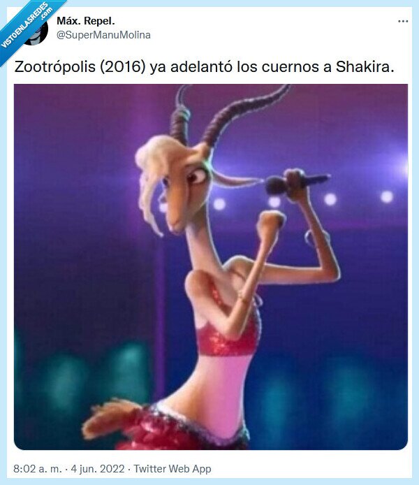 shakira,piqué,zootropolis,cuernos