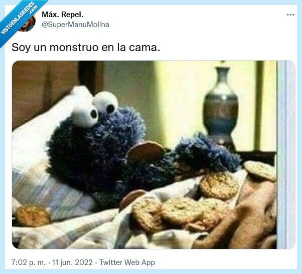 cama,monstruo,galletas