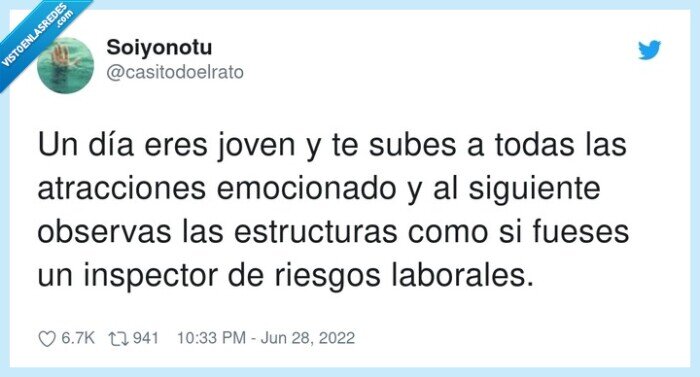 atracciones,estructuras,emocionado,riesgos laborales,inspector