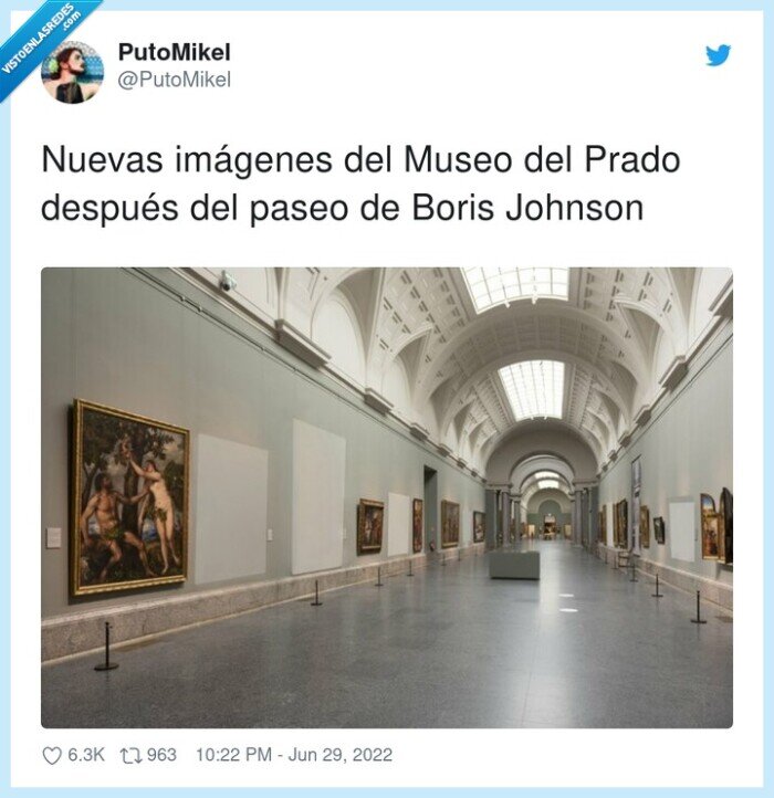 boris johnson,museo del prado