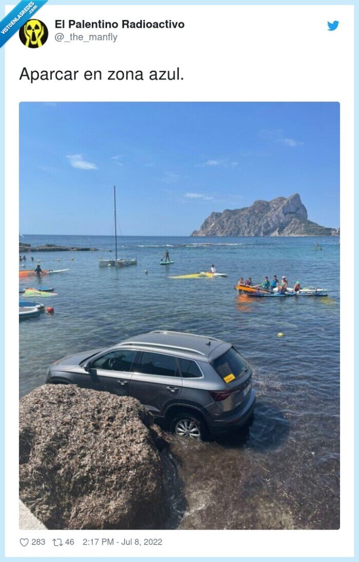 aparcar,zona azul,mar