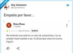 Enlace a Rosa se indigna por que no tiene esclavos para atenderla a la hora que a ella le viene bien , por @soycamarero