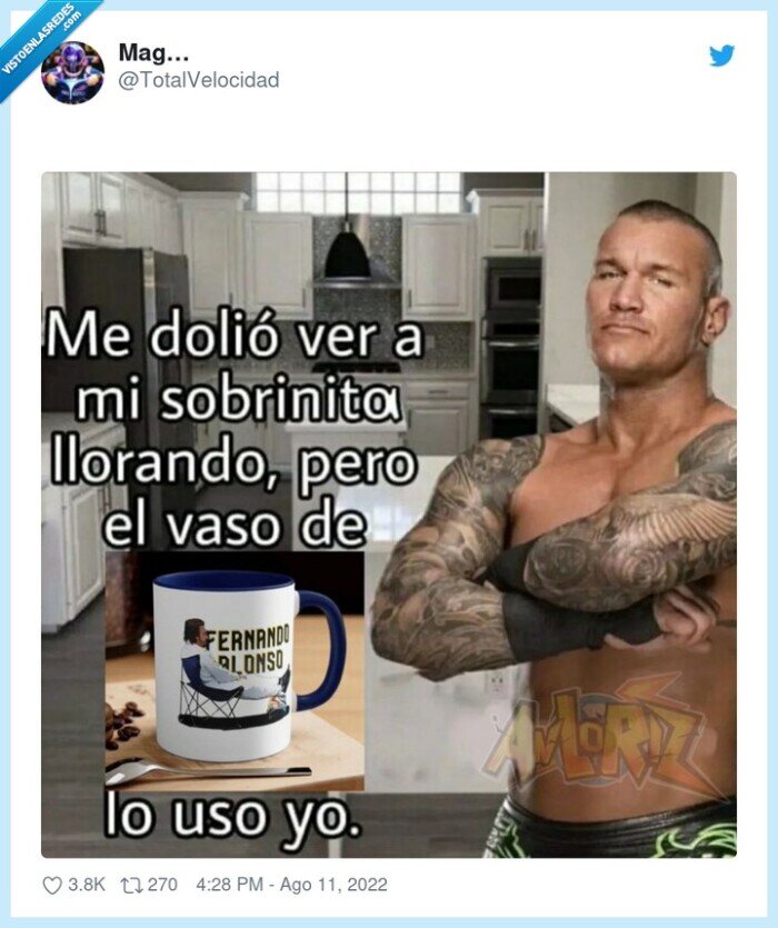 taza,fernando alonso,primo pequeño