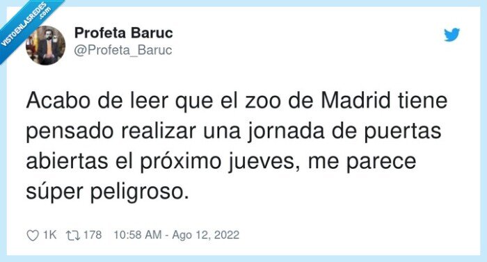 Madrid,peligroso,puertas abiertas,zoo