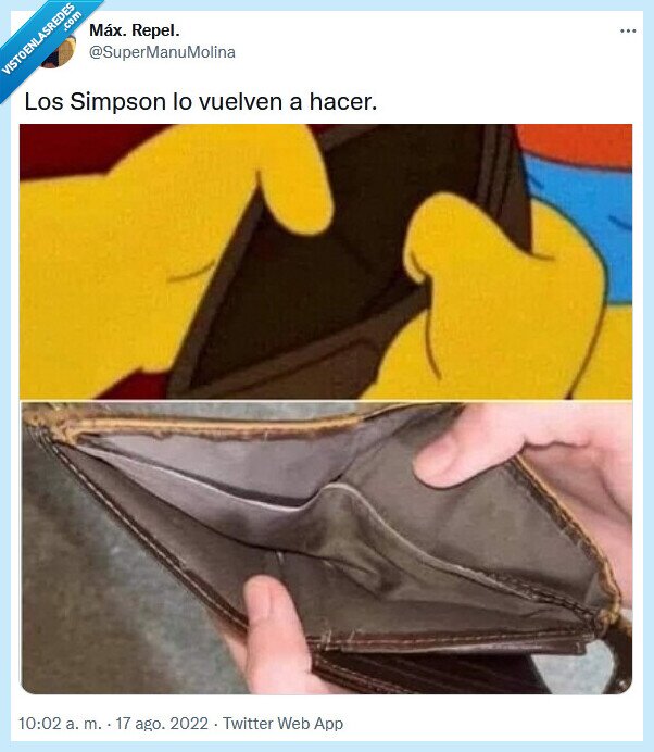 cartera,dinero,los simpson