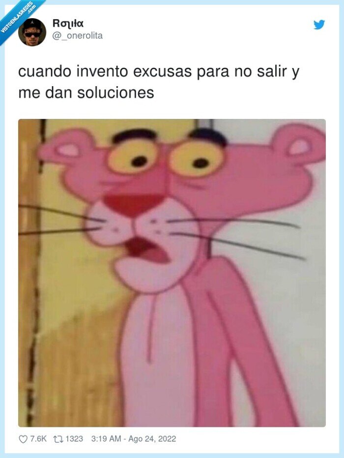 soluciones,inventar,excusas,pantera rosa