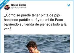 Enlace a Froilán haciendo paddle surf así, ya lo he visto todo, por @NachoGarciaR