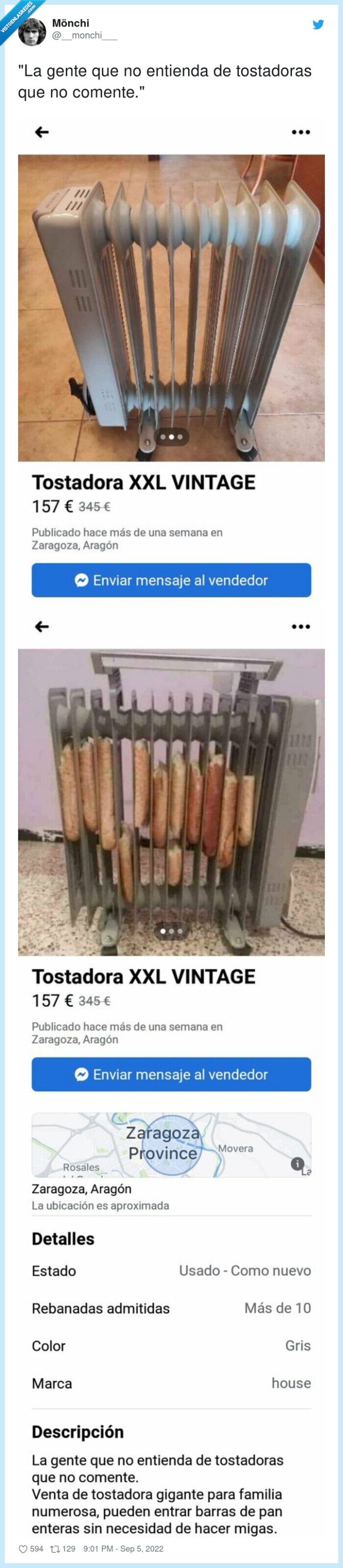 tostadoras,wallapop,radiador,venta