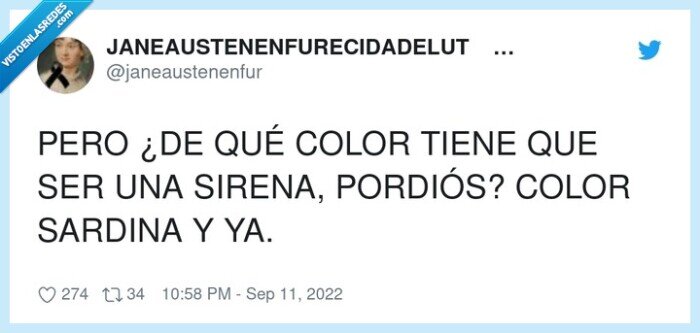 sirenita,sardina,color