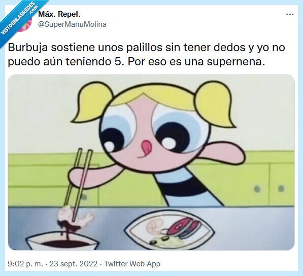 burbuja,palillos,dedos,supernena