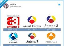 Enlace a La evolución del logo de Antena3, por @lestbeannas