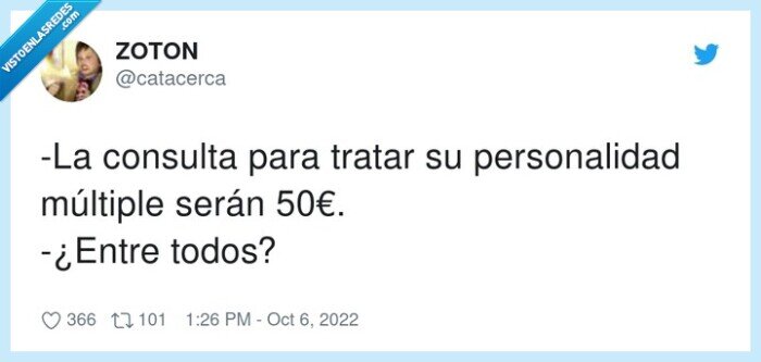 personalidad múltiple,consulta,tratar,50€