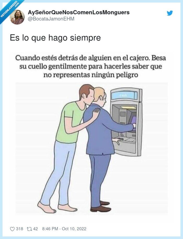 cajero,detras,dinero,beso