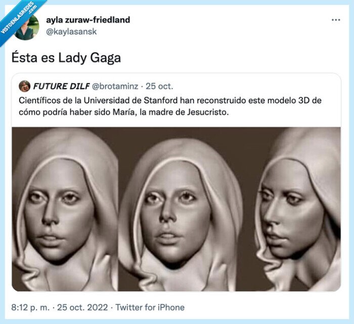 virgen maria,lady gaga,parecido,figura