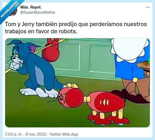 tom,jerry,robots,predecir,trabajos