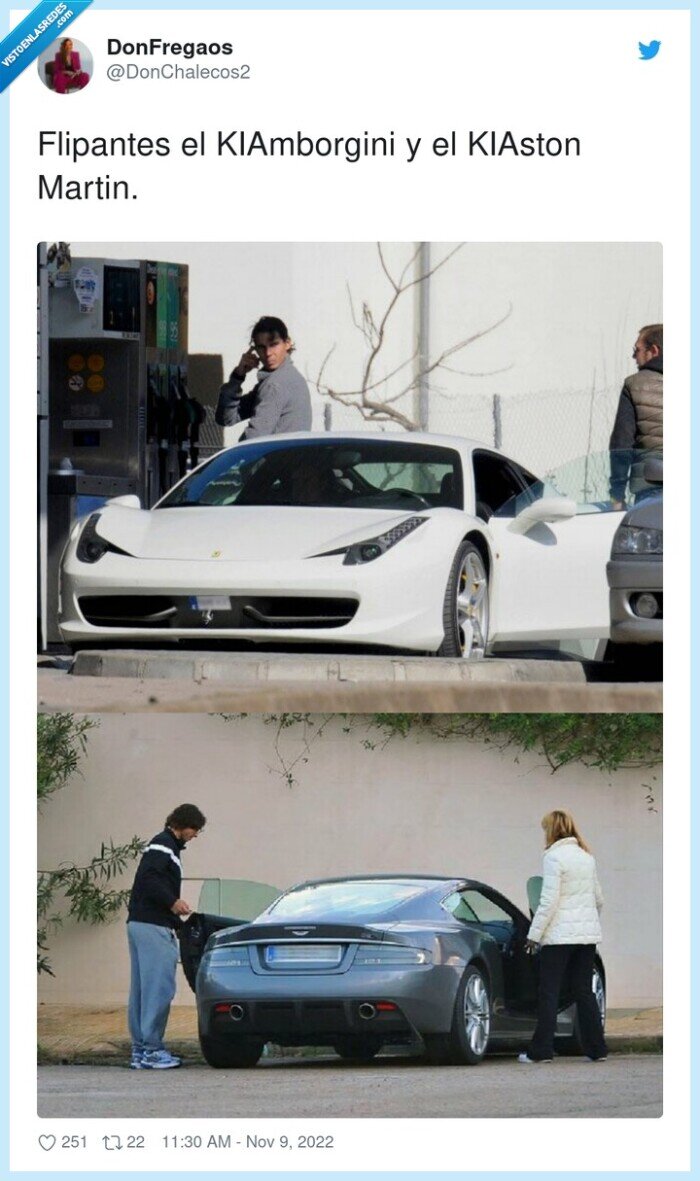 aston martin,lamborghini,rafa nadal,kia