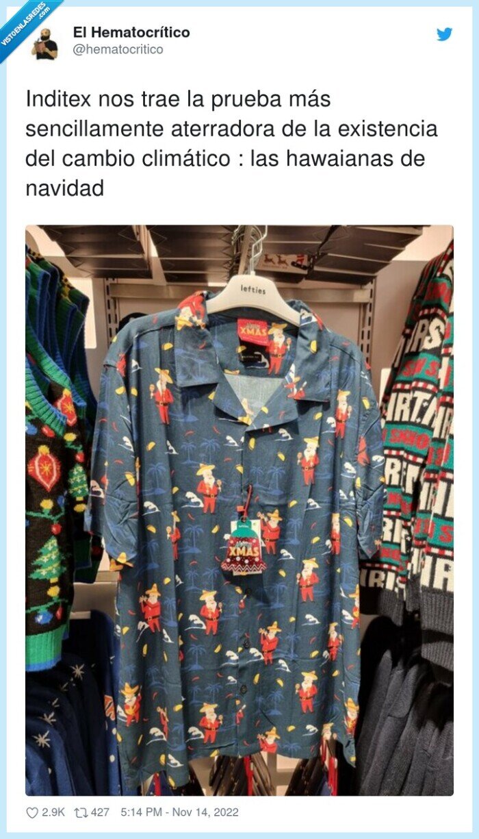 aterrador,cambio climático,hawaianas,inditex