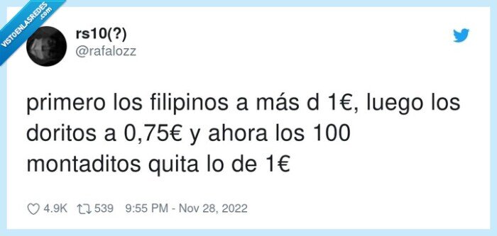 caro,precios,subida,inflación,montaditos,filipinos,primero,doritos,0,75€