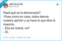 Enlace a Mamá democracia, por @moniescat