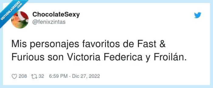 personajes,favoritos,victoria federica,froilán,fast & furious