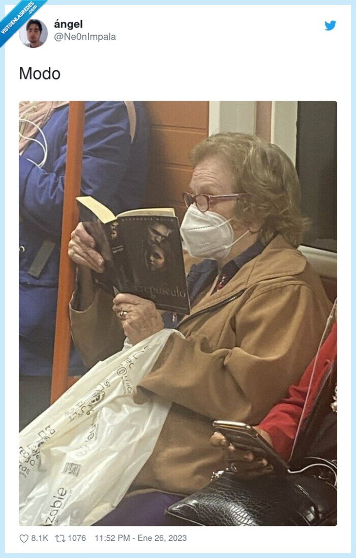 leer,crepusculo,abuela