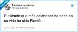 Enlace a Plantón, por @Palabrastardas