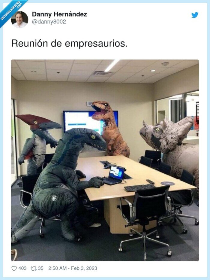 empresaurios,reunión,dinosaurios