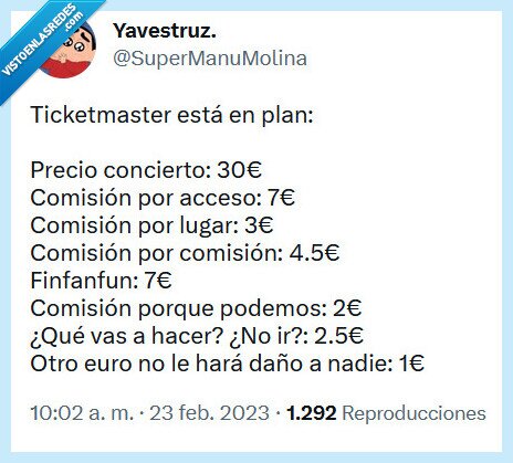 ticketmaster,concierto,precio