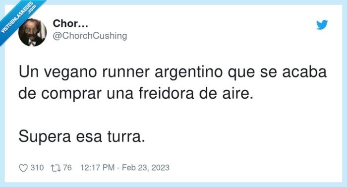 argentino,freidora de aire,comprar,vegano,runner