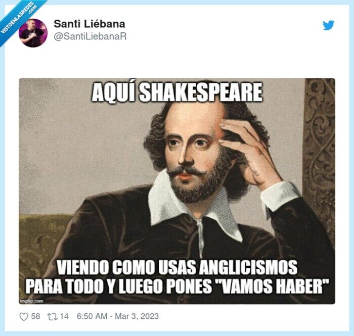 shakespeare,anglicismos