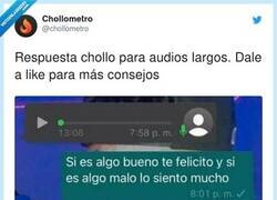 Enlace a Apunta, no te enviarán un audio nunca jamás, por @chollometro
