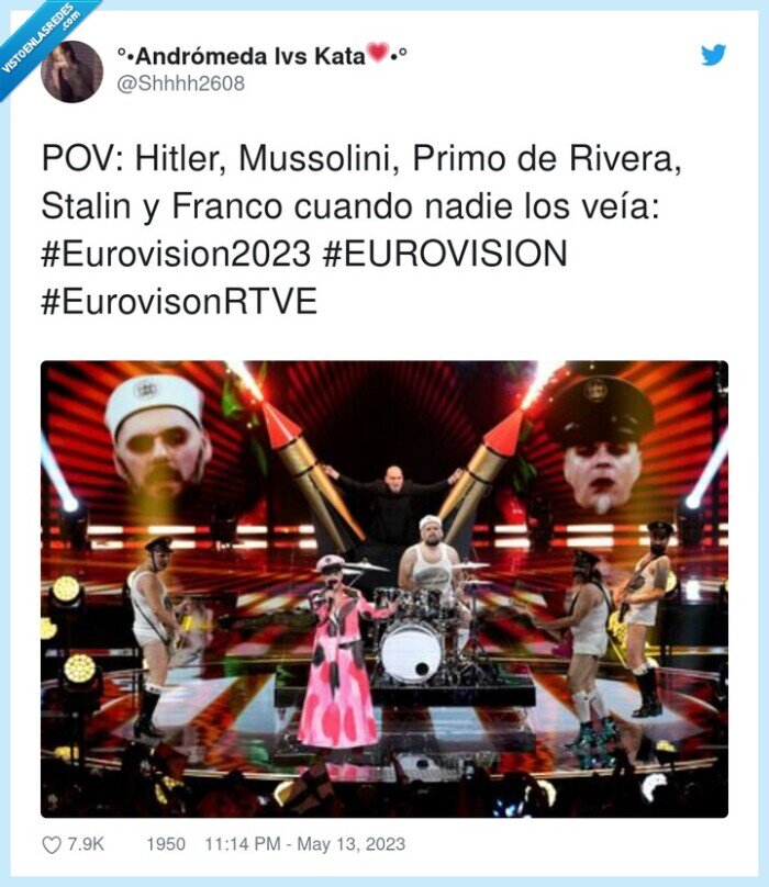 #eurovision2023,#eurovisonrtve,eurovision,mussolini,hitler,rivera