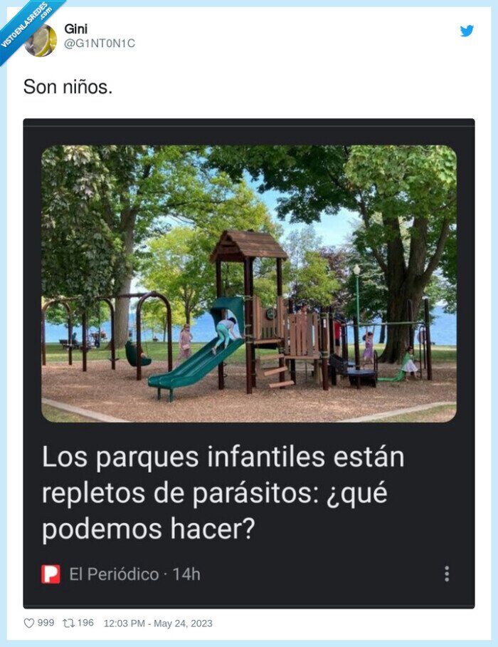 niños,parques,parásitos