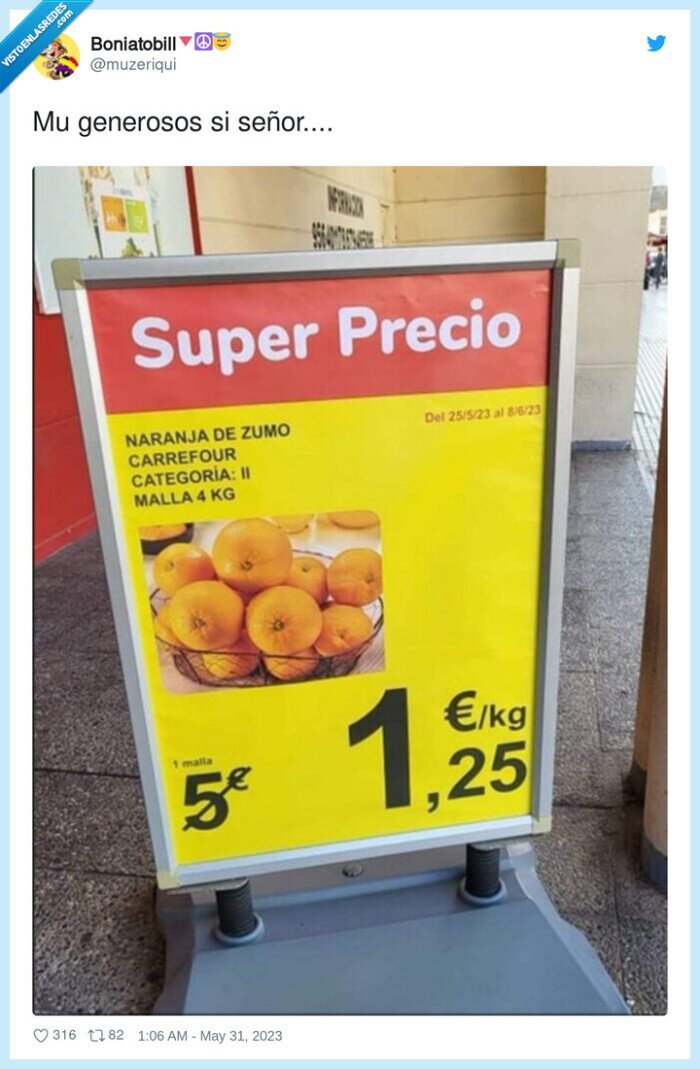 cartel,malla,naranjas,precio,oferta
