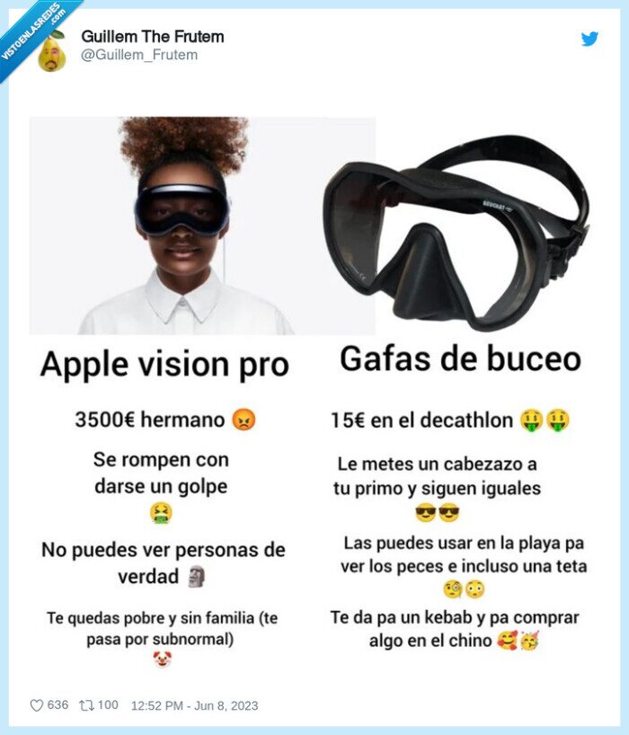 1431279 - Apple Vision pro vs Gafas de buceo, por @Guillem_Frutem