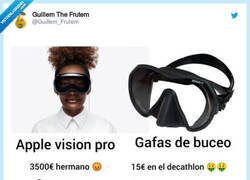 Enlace a Apple Vision pro vs Gafas de buceo, por @Guillem_Frutem
