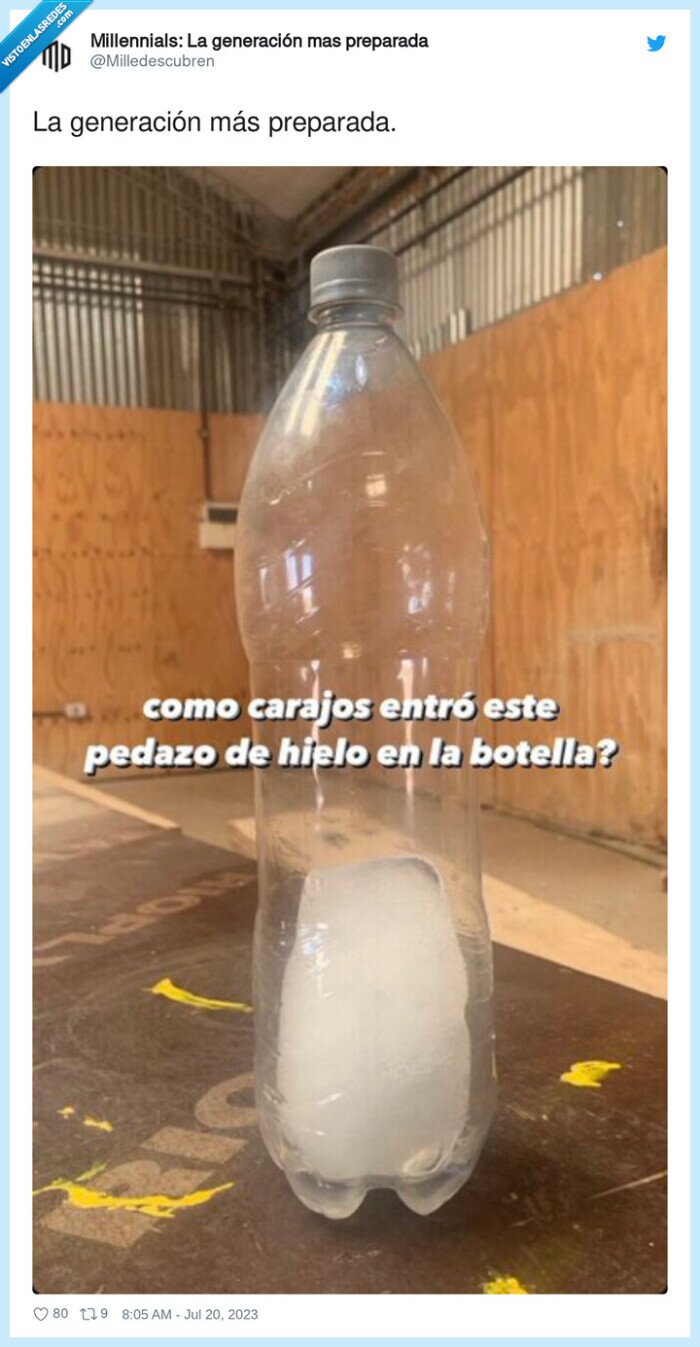 botella,hielo,dentro