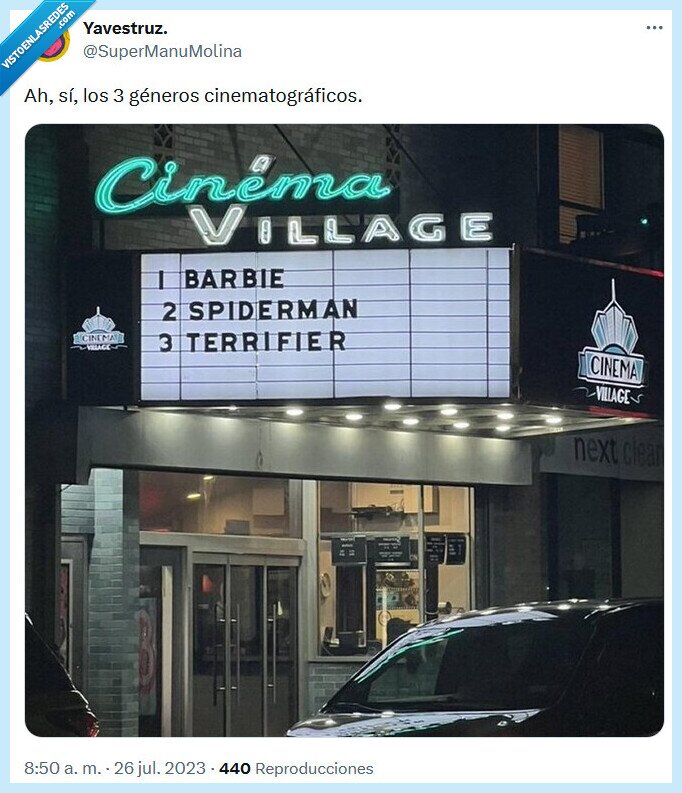 cine,géneros,barbie,spiderman