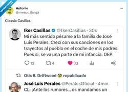 Enlace a Casillas la vuelve a liar y da por muerto a Jose Luis Perales, menos mal que éste sale vivo y coleando