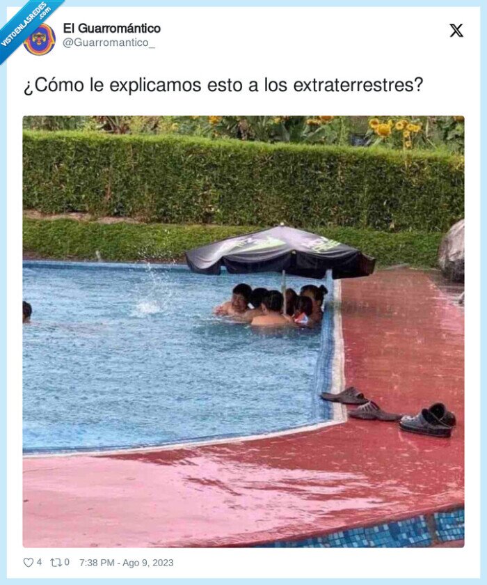 extraterrestres,explicar,piscina,paraguas