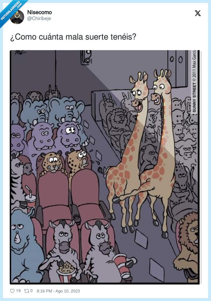 cine,butacas,altos,jirafas,suerte