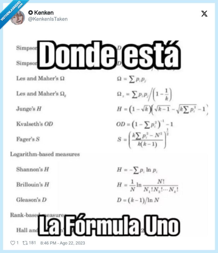 fórmulas,f1