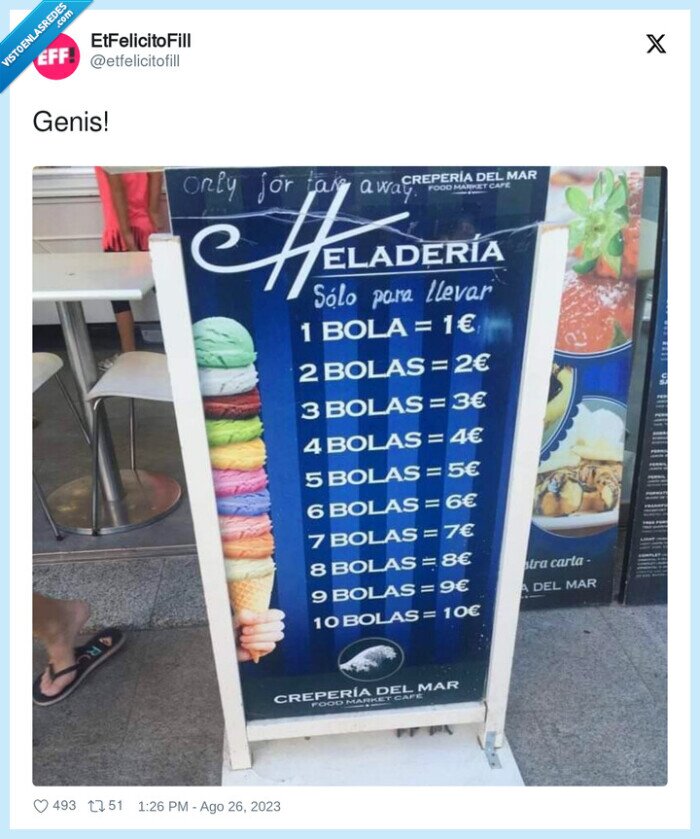 bolas,helado,precio,1 euro