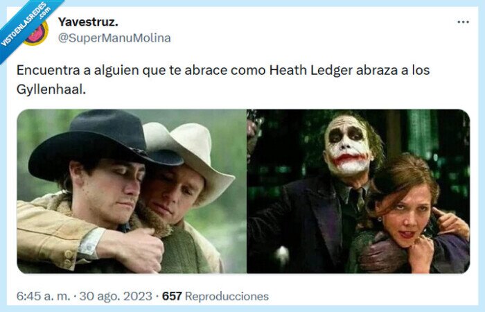 abrazo,gyllenhaal,Heath Ledger
