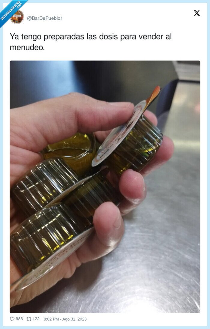 preparadas,menudeo,vender,aceite de oliva,dosis