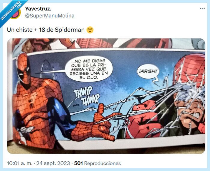 chiste,spiderman,+18