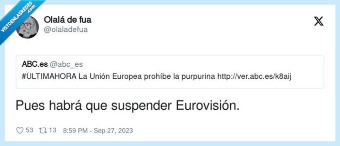 eurovisión,purpurina,prohibir